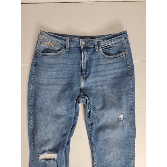 Judy Blue Jeans Womens Size 32 Howdy Boyfriend Fit High Rise Stretch - Picture 3 of 11